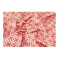 Camelot Fabrics Trellis Printed Soft Craft Felt Red