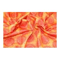 Camelot Fabrics Mandala Printed Soft Craft Felt Orange