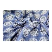 camelot fabrics mandala printed soft craft felt royal blue