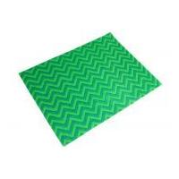 Camelot Fabrics Chevron Printed Hard Craft Felt Emerald Green