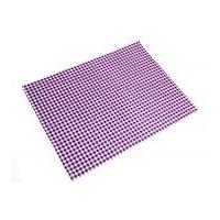 Camelot Fabrics Gingham Printed Hard Craft Felt Lavender Purple