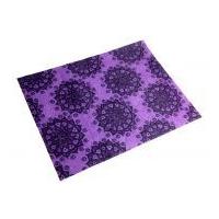 Camelot Fabrics Mandala Printed Hard Craft Felt Lavender Purple