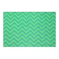 Camelot Fabrics Chevron Printed Hard Craft Felt Emerald Green