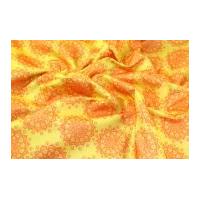 camelot fabrics mandala printed soft craft felt lemon yellow