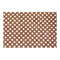 Camelot Fabrics Spotty Printed Hard Craft Felt Chocolate Brown