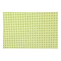 camelot fabrics gingham printed hard craft felt chartreuse green