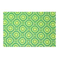 camelot fabrics polygon printed hard craft felt chartreuse green