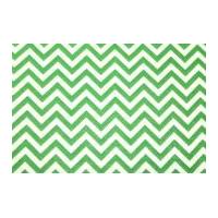 Camelot Fabrics Chevron Printed Hard Craft Felt Vibrant Green