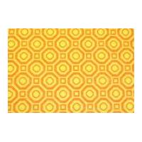 Camelot Fabrics Polygon Printed Hard Craft Felt Lemon Yellow