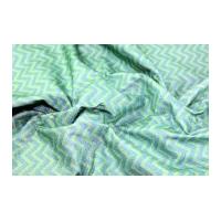 Camelot Fabrics Chevron Printed Soft Craft Felt Emerald Green