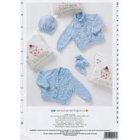 Cardigans, Bootees and Hat in DK...