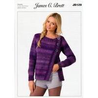 cardigan in james c brett marble chunky jb129