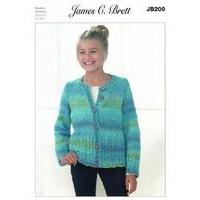 Cardigan in James C. Brett Marble DK (JB209)