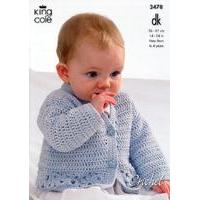 Cardigan, Hooded Gilet, Long and Short Sleeved Sweaters in King Cole DK (3478)