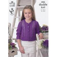 Cardigan and Waistcoat in King Cole Giza Cotton DK (3903)