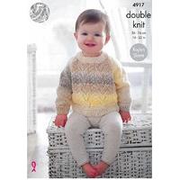 Cardigans and Sweater in King Cole Melody (4917)