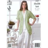 cardigan and waistcoat in king cole dk 4157