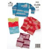 Cardigans in King Cole Splash DK (3244)