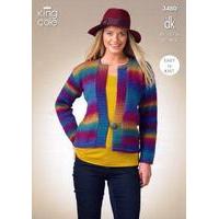 cardigan and waistcoat in king cole riot dk 3480