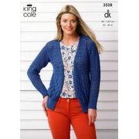 Cardigan and Top in King Cole Smooth DK (3528)