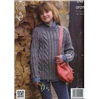 Cape and Sweater in King Cole Fashion Aran (3745)