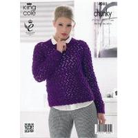 Cardigan and Sweater in King Cole Chunky (4085)