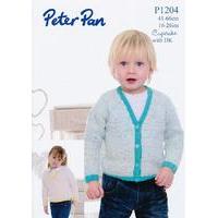 Cardigan & Sweater in Peter Pan Cupcake with Peter Pan DK (1204)