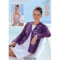 cardigan and waistcoat in sirdar cotton dk 7072