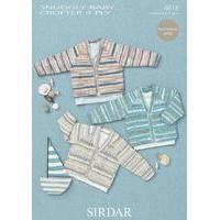 cardigans in sirdar snuggly baby crofter 4 ply 4618 digital version