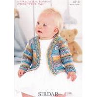Cardigans in Sirdar Snuggly Baby Crofter DK (4519)