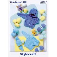 Cardigans, Hat and Mittens in Stylecraft Wondersoft DK (8214)