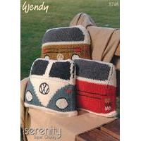 Camper Van Cushions in Wendy Serenity Super Chunky (5748)