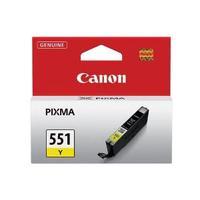 Canon CLI-551Y Yellow Ink Cartridge Yield 329 Pages 6511B001