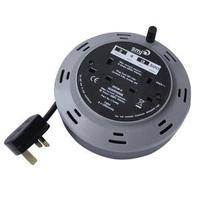 Cable Extension Reel 4m 13 Amp 2 Socket CT0413
