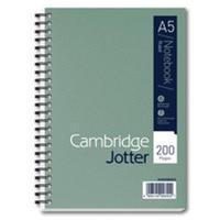 Cambridge A5 Metallic 200 Pages 80gsm Wirebound Ruled Perforated Card
