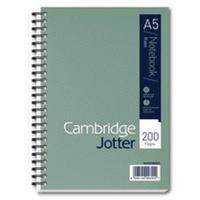 cambridge a5 metallic 200 pages 80gsm wirebound ruled perforated card