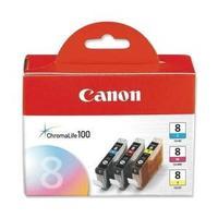 Canon CLI-8CMY Multipack CMY Ink Cartridge 0621B026