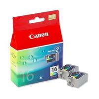 Canon BCI-16C Colour Ink Cartridge Pack of 2 9818A002A