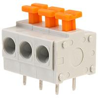 camdenboss cstbv13 3 way 10a 5mm screwless terminal block