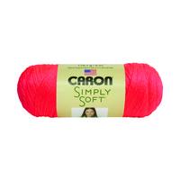 caron simply soft neon coral 3 6oz 389915