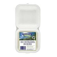 caterpack rigid biodegradable burger box pack of 50 03861