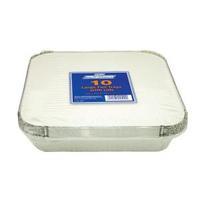 Caterpack Large Aluminium Foil Food Tray with Lid Pack of 10 03882