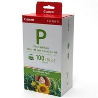 Canon E-P100 Easy Photo 4 x 6 inch Ink and Paper Cassette Pack