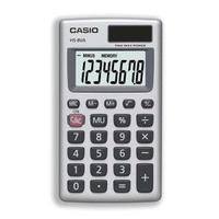 casio hs 8va calculator handheld batterysolar power 8 digit 3 key