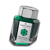 caran dache ink bottle vibrant green 50ml chromatics