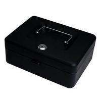 Cash Box Black with Simple Latch and 2 Keys plus Removable 20cm Coin