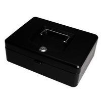 cash box with simple latch and 2 keys plus removable coin tray 729115