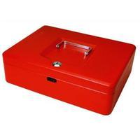 Cash Box Red with Simple Latch and 2 Keys plus Removable 30cm Coin