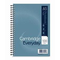 Cambridge Everyday A5 Notebook Wirebound 100 Pages 60gm2 Punched