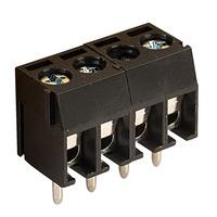 CamdenBoss CTB3051/4BK 4 Way 6A Ultra Low Profile Terminal Block 3...